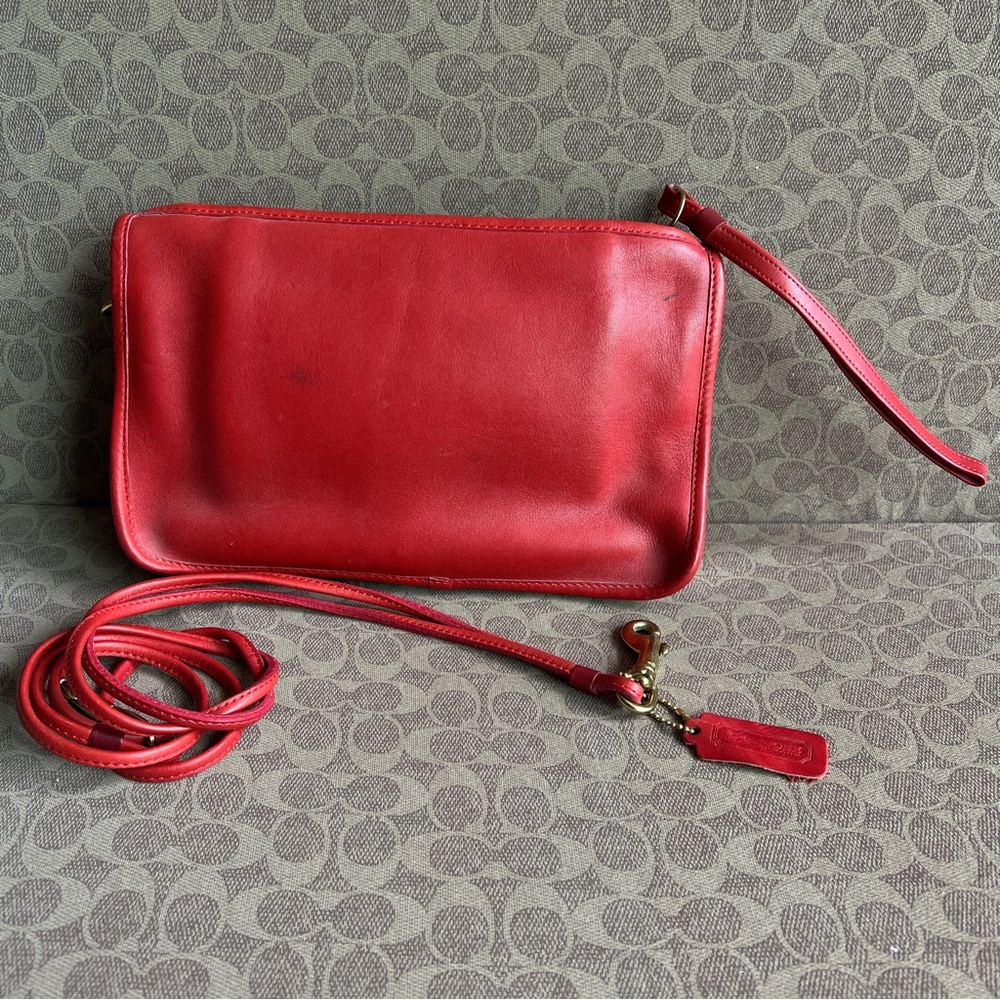 Vintage Coach NYC Red Basic Bag